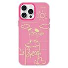 For iPhone 16 Pro Max Skin Feeling Jelly TPU Hybrid PC Phone Case(Rose Puppy Rose Red) - 1