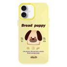 For iPhone 16 Plus Skin Feeling Jelly TPU Hybrid PC Phone Case(Bread Puppy Yellow) - 1