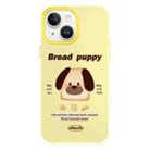 For iPhone 15 Plus Skin Feeling Jelly TPU Hybrid PC Phone Case(Bread Puppy Yellow) - 1