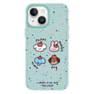 For iPhone 15 Skin Feeling Jelly TPU Hybrid PC Phone Case(Fruit Challenge Green) - 1