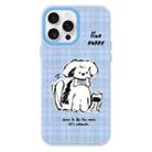 For iPhone 13 Pro Max Skin Feeling Jelly TPU Hybrid PC Phone Case(Puppy Blue) - 1