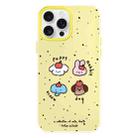 For iPhone 13 Pro Skin Feeling Jelly TPU Hybrid PC Phone Case(Fruit Challenge Yellow) - 1