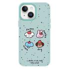 For iPhone 13 Skin Feeling Jelly TPU Hybrid PC Phone Case(Fruit Challenge Green) - 1