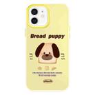 For iPhone 12 Skin Feeling Jelly TPU Hybrid PC Phone Case(Bread Puppy Yellow) - 1