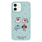 For iPhone 12 Skin Feeling Jelly TPU Hybrid PC Phone Case(Fruit Challenge Green) - 1