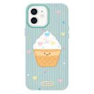 For iPhone 11 Skin Feeling Jelly TPU Hybrid PC Phone Case(Ice Cream Polka Dot Light Green) - 1