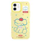 For iPhone 11 Skin Feeling Jelly TPU Hybrid PC Phone Case(Apple Elephant Yellow) - 1