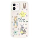 For iPhone 11 Skin Feeling Jelly TPU Hybrid PC Phone Case(Star Rabbit Beige) - 1