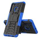 For Samsung Galaxy A21 (EU Version) Tire Texture Shockproof TPU+PC Protective Case with Holder(Blue) - 2