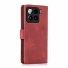 For Xiaomi 15 Orchid Butterfly Embossed Leather Phone Case(Red) - 3