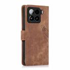 For Xiaomi 15 Orchid Butterfly Embossed Leather Phone Case(Brown) - 3