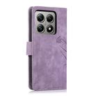 For Xiaomi 14T Orchid Butterfly Embossed Leather Phone Case(Purple) - 3