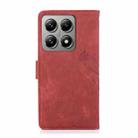 For Xiaomi 14T Orchid Butterfly Embossed Leather Phone Case(Red) - 3