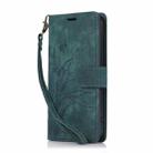 For Xiaomi 14T Pro Orchid Butterfly Embossed Leather Phone Case(Green) - 2