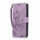 For Xiaomi 14T Pro Orchid Butterfly Embossed Leather Phone Case(Purple) - 2
