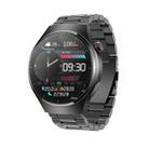 MT200 1.43 inch AMOLED IP67 Steel Band Smart Call Watch, Support ECG(Black) - 1