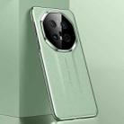 For Huawei Mate 70 RS Ultimate Plain Leather Series Shockproof Phone Case(Green) - 1