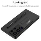 For Samsung Galaxy S25 5G GKK Ultra-thin Holder Phone Case with Pen Slots & Stylus Pen(Black) - 3