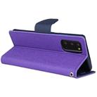 For Samsung Galaxy Note20 GOOSPERY FANCY DIARY Horizontal Flip PU Leather Case with Holder & Card Slots & Wallet(Purple) - 3