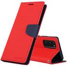 For Samsung Galaxy Note20 GOOSPERY FANCY DIARY Horizontal Flip PU Leather Case with Holder & Card Slots & Wallet(Red) - 1