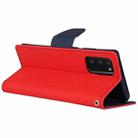 For Samsung Galaxy Note20 GOOSPERY FANCY DIARY Horizontal Flip PU Leather Case with Holder & Card Slots & Wallet(Red) - 3