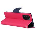 For Samsung Galaxy Note20 GOOSPERY FANCY DIARY Horizontal Flip PU Leather Case with Holder & Card Slots & Wallet(Rose Red) - 3