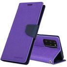 For Samsung Galaxy Note20 Ultra GOOSPERY FANCY DIARY Horizontal Flip PU Leather Case with Holder & Card Slots & Wallet(Purple) - 1