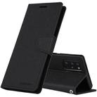 For Samsung Galaxy Note20 Ultra GOOSPERY FANCY DIARY Horizontal Flip PU Leather Case with Holder & Card Slots & Wallet(Black) - 1