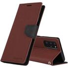 For Samsung Galaxy Note20 Ultra GOOSPERY FANCY DIARY Horizontal Flip PU Leather Case with Holder & Card Slots & Wallet(Brown) - 1