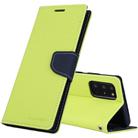 For Samsung Galaxy Note20 Ultra GOOSPERY FANCY DIARY Horizontal Flip PU Leather Case with Holder & Card Slots & Wallet(Green) - 1