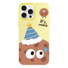 For iPhone 16 Pro Skin Feeling Jelly TPU Hybrid PC Phone Case(Celebration Cookies Yellow) - 1