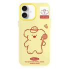 For iPhone 16 Plus Skin Feeling Jelly TPU Hybrid PC Phone Case(Koala Yellow) - 1