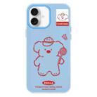 For iPhone 16 Plus Skin Feeling Jelly TPU Hybrid PC Phone Case(Koala Blue) - 1