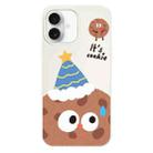 For iPhone 16 Plus Skin Feeling Jelly TPU Hybrid PC Phone Case(Celebration Cookies White) - 1