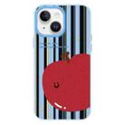 For iPhone 15 Plus Skin Feeling Jelly TPU Hybrid PC Phone Case(Big Apple Blue) - 1