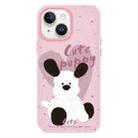 For iPhone 15 Plus Skin Feeling Jelly TPU Hybrid PC Phone Case(Puppy Pillow Pink) - 1