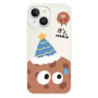 For iPhone 15 Plus Skin Feeling Jelly TPU Hybrid PC Phone Case(Celebration Cookies White) - 1