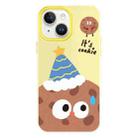 For iPhone 15 Plus Skin Feeling Jelly TPU Hybrid PC Phone Case(Celebration Cookies Yellow) - 1