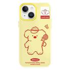 For iPhone 14 Plus Skin Feeling Jelly TPU Hybrid PC Phone Case(Koala Yellow) - 1