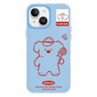 For iPhone 14 Skin Feeling Jelly TPU Hybrid PC Phone Case(Koala Blue) - 1