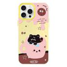 For iPhone 14 Pro Skin Feeling Jelly TPU Hybrid PC Phone Case(Teacup Puppy Yellow) - 1