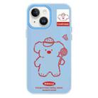 For iPhone 13 Skin Feeling Jelly TPU Hybrid PC Phone Case(Koala Blue) - 1