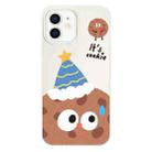 For iPhone 12 Skin Feeling Jelly TPU Hybrid PC Phone Case(Celebration Cookies White) - 1