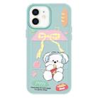 For iPhone 11 Skin Feeling Jelly TPU Hybrid PC Phone Case(Potato Chips Puppy Light Green) - 1