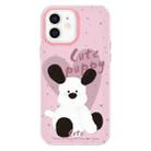 For iPhone 11 Skin Feeling Jelly TPU Hybrid PC Phone Case(Puppy Pillow Pink) - 1
