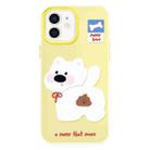 For iPhone 11 Skin Feeling Jelly TPU Hybrid PC Phone Case(Pooping Puppy Yellow) - 1