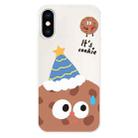 For iPhone X / XS Skin Feeling Jelly TPU Hybrid PC Phone Case(Celebration Cookies White) - 1