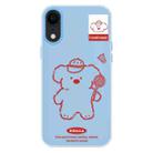 For iPhone XR Skin Feeling Jelly TPU Hybrid PC Phone Case(Koala Blue) - 1