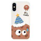 For iPhone XS Max Skin Feeling Jelly TPU Hybrid PC Phone Case(Celebration Cookies White) - 1