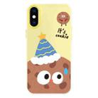 For iPhone XS Max Skin Feeling Jelly TPU Hybrid PC Phone Case(Celebration Cookies Yellow) - 1